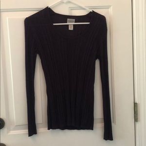 👗Chico’s purple long sleeved sweater